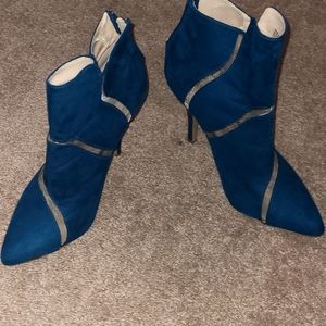 JustFab Teal Ankle Boots